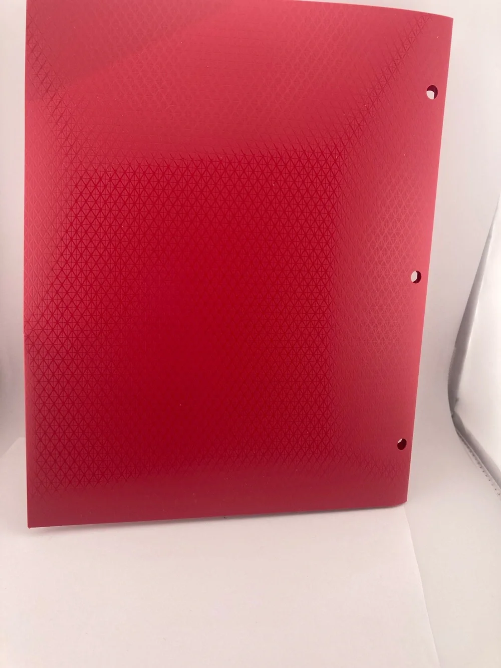 10) Mead Five Star 2-Pocket Folder in Red Plastic Heavy Duty